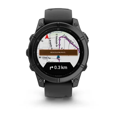 Smartwatch GARMIN Fenix E stainless Steel slate grey - widok 3