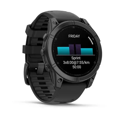 Smartwatch GARMIN Fenix E stainless Steel slate grey - widok 4