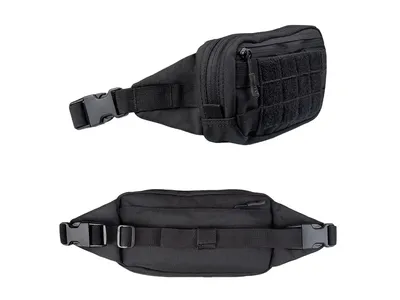 Torba biodrowa nerka Mil-Tec czarna (13512502) - widok 2
