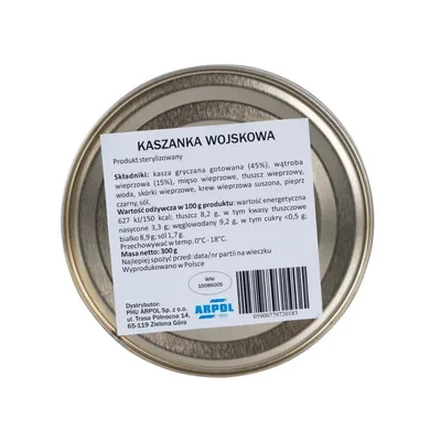 Kaszanka Arpol wojskowa 300 g (564-013) - widok 2