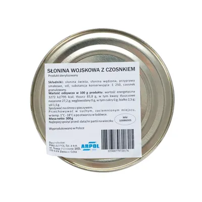 Słonina Arpol wojskowa z czosnkiem 300 g (564-014) - widok 2