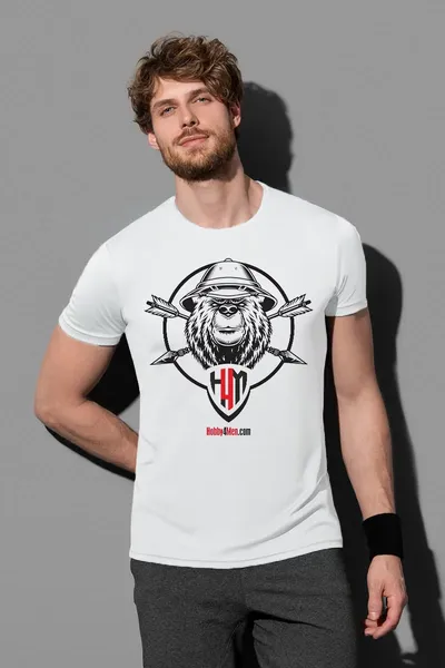 Koszulka termoaktywna T-shirt Hobby4Men Sports-T biała niedźwiedź ST8000 Stedman (H4M-N.H) - widok 2