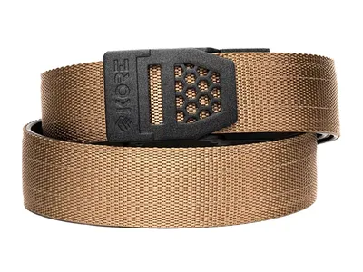 Pasek do spodni KORE Essentials X6 z tworzywa jasnobrązowego z klamrą stalową (X6TACTAN GUNMETAL)