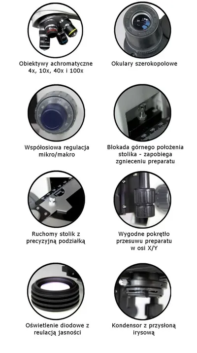 Mikroskop Delta Optical Genetic Pro Mono (DO-3400) - widok 2