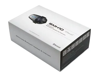 Interkom Motocyklowy Sena SMH10D-10 Bluetooth 3.0 900M z mikrofonem na pałąku, zestaw na 2 kaski