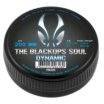 Śrut 5,52 mm Diabolo Black Ops Dynamic 200 szt. półokrągły (PB306)