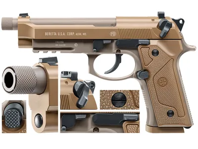 Pistolet ASG Beretta M9A3 FM 6 mm brązowy (2.6396) - widok 4