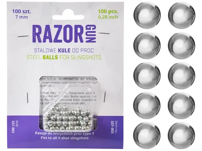 Kulki do procy RazorGun 7 mm 100 szt. (70100ZNBT) - widok 2