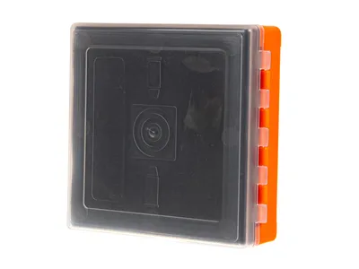 Pudełko Megaline 11x11x3,5 pomarańczowo-przezroczyste gąbka 1 szczęka rekina (607/0002OT) - widok 2