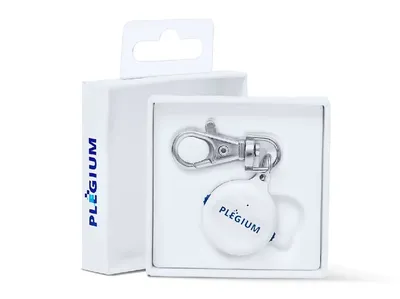 Brelok alarmowy Plegium Smart Emergency Button white +GPS+SMS+TEL (SEB-ENG-WH-E) z łatwą obsługą i funkcjami SOS, GPS lokalizacji oraz połączenia głosowego do kontaktów alarmowych.