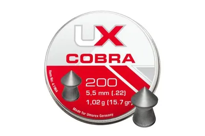 Śrut 5,5 mm Diabolo UMAREX COBRA szpic moletowany 200szt (4.1964.1)