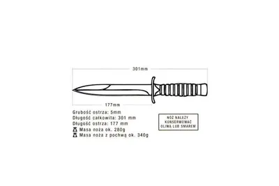 Nóż wojskowy MILITARY KNIVES wz.98 N taktyczny (98N) - widok 3
