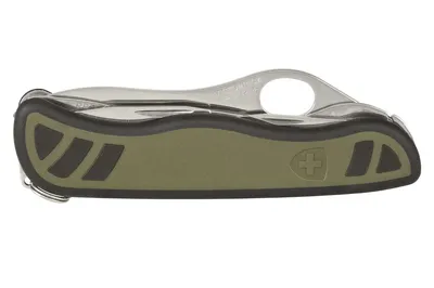 Scyzoryk Victorinox Swiss Soldier, 10 funkcji, dł.111mm, ząbkowany, ziel/czarny (0.8461.MWCH) - widok 3