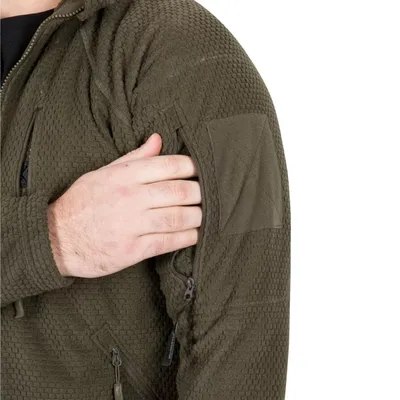 Polar Helikon ALPHA TACTICAL Grid Fleece Czarny-Black (BL-ALT-FG-01) HELIKON-TEX - widok 6
