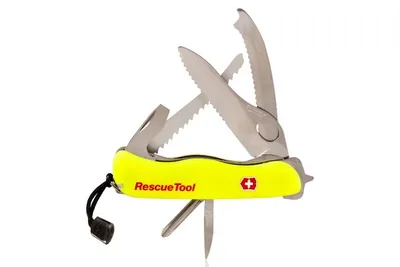Scyzoryk Victorinox RescueTool, 13 funkcji, dł.111 mm, żółty, etui (0.8623.MWN)