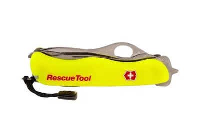 Scyzoryk Victorinox RescueTool, 13 funkcji, dł.111 mm, żółty, etui (0.8623.MWN) - widok 2