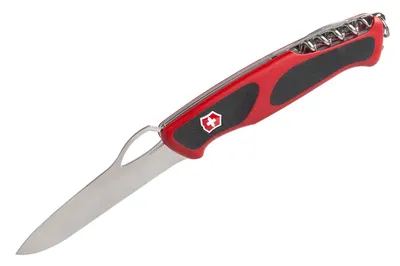 Scyzoryk Victorinox RangerGrip 79, 12 funkcji, dł.130mm, czerw/czar (0.9563.MC) - widok 2