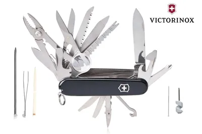 Scyzoryk Victorinox SwissChamp, 33 funkcji, dł.91mm, czarny (1.6795.3)