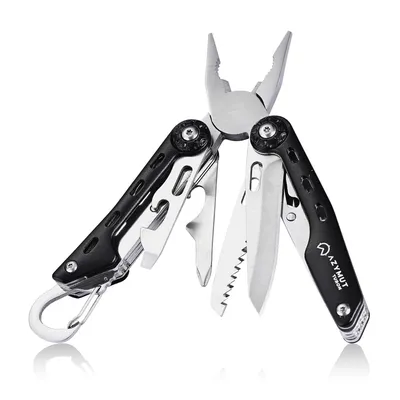 Multitool AZYMUT Turon - 10 narzędzi + karabińczyk +kabura do pasa (H-P224108)