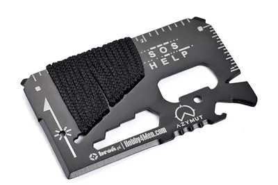 Multitool AZYMUT TOOL CARD karta wielofunkcyjna - 13 narzędzi + etui, 85/53 mm (H-O200930TC) - widok 2
