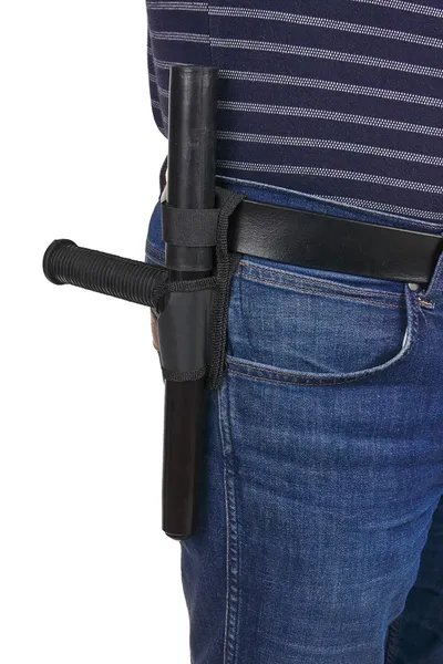 Pałka Tonfa teleskopowa GUARD Anaconda 33 / 62 cm czarna (YC-10526-TT) - widok 7