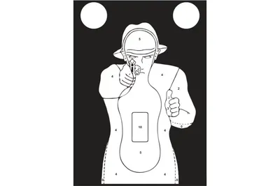 Tarcze strzeleckie, sylwetkowe TS-9 Francuz-kpl.50 szt.