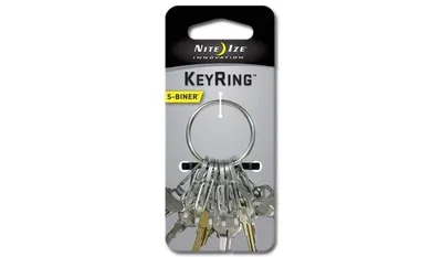 Brelok Nite Ize S-Biner KeyRing Steel - Stalowy - KRGS-11-R3