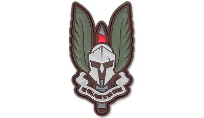Naszywka 3D - Spartan - Zielony - 101 Inc.