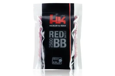 Kulki ASG 6 mm 0,25g Heckler&Koch Red Battle 2500 szt.(2.6113)