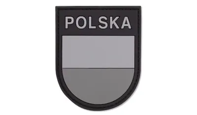 Naszywka 3D - Polska tarcza - Szary - 444130-7017 - 101 Inc.