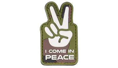 Naszywka 3D - I come in peace - Woodland - 444130-7357 - 101 Inc.