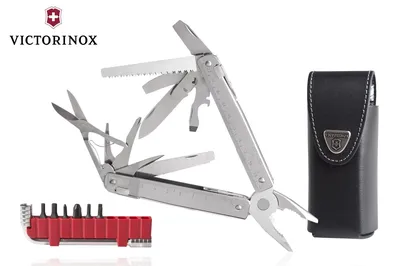 Multitool Victorinox SwissTool X Plus, 37 funkcji + etui skóra, 115mm