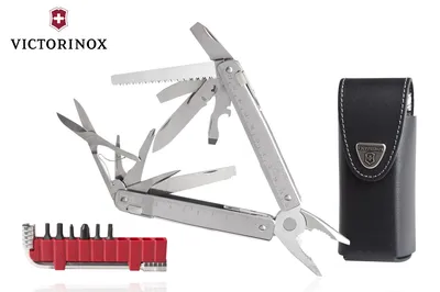 Multitool Victorinox SwissTool X Plus, 37 funkcji + etui skóra, 115mm - widok 2