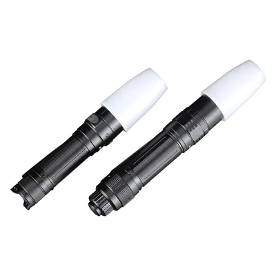 Dyfuzor biały Fenix AOD-S V2.0  mały (AOD-S V2.0 white) to urządzenie przeznaczone dla latarówek Fenix z głowicami o średnicy od 21 mm do 26,5 mm. Zdjęcie przedstawia dwa tak