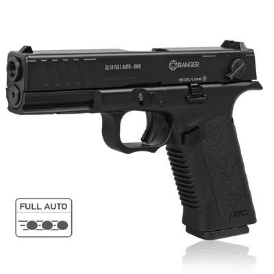 Pistolet wiatrówka RANGER GL18 FULL AUTO BLOWBACK k.4,5BBs 18-strzał. KWC (AAKCMF202AZB)