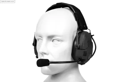 Taktyczne słuchawki aktywne Bluetooth HD-16  - Czarne (SPE-31-036207)