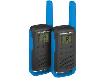 Radiotelefony krótkofalówki MOTOROLA T62 MOTO62B czarno niebieskie - 2 szt. - widok 2