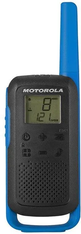 Radiotelefony krótkofalówki MOTOROLA T62 MOTO62B czarno niebieskie - 2 szt. - widok 3