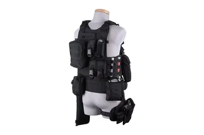 Pasoszelki typu X - czarne (GFT-34-011570) GFC TACTICAL - widok 2