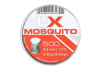 Śrut 4,5 mm Diabolo UMAREX Mosquito płaski molet. 500 szt. (4.1915.1)