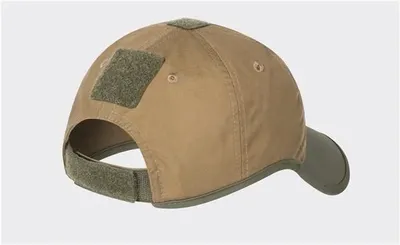Czapka Helikon Logo Cap-PolyCotton Ripstop-coyote/olive green a (cz-lgc-pr-1102a) HELIKON-TEX - widok 2