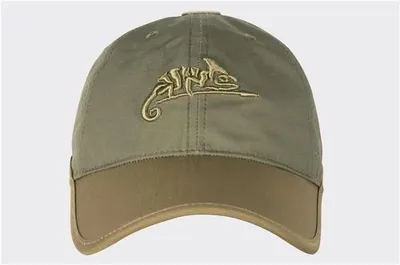 Czapka Helikon Logo Cap-PolyCotton Ripstop-coyote/olive green a (cz-lgc-pr-1102a) HELIKON-TEX - widok 3
