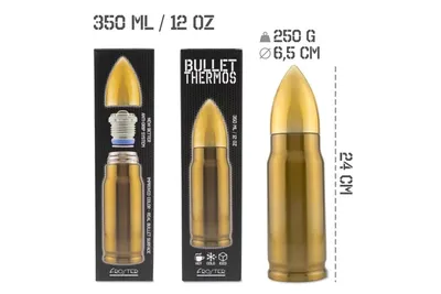 Termos FROSTER Bullet Brass nabój 350 ml - widok 4