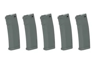Zestaw 5 magazynków S-Mag Mid-Cap na 125 kulek - Chaos Grey (SPE-05-025722)