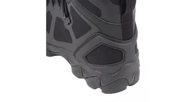 Buty MIL-TEC Chimera High Black z półprzepuszczalną membraną DINTEX i wsparciem kostki nylonu z poliuretanem.