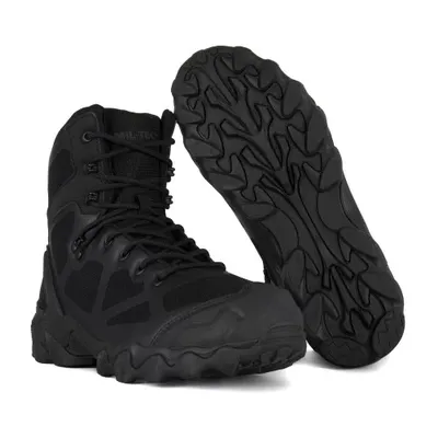 Buty MIL-TEC Chimera High Black z półprzepuszczalną membraną DINTEX i wsparciem kostki.
