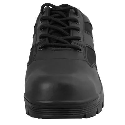 Buty MIL-TEC Security Black z cholewką skórzaną i podeszewką izolowaną THINSULATE.