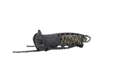 Nóż survivalowy AZYMUT Survival Fire Starter +krzesiwo +paracord +pokrowiec (H-K2010373) - widok 4