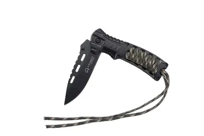 Nóż survivalowy AZYMUT Survival Fire Starter +krzesiwo +paracord +pokrowiec (H-K2010373) - widok 5
