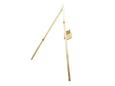 Stojak łuczniczy drewniany pod matę słomianą, wys. 135 cm (KOL.065-042) ZŁOTA STRZAŁA - widok 3